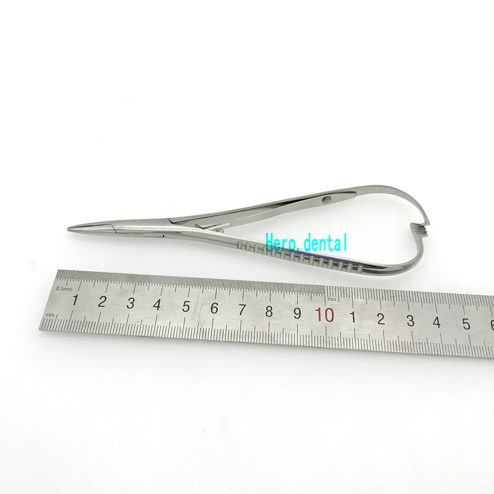 Плоскогубцы с держателем для зубных игл Mathieu щипцы из нержавеющей стали 14 см