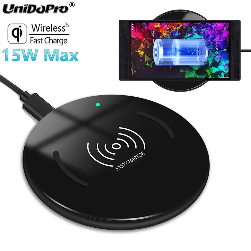 Беспроводное зарядное устройство 15 Вт с гарантией Qi коврик для быстрой зарядки