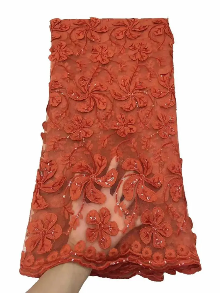 

African Women Of Tulle Net French Net Lace 3D Flowers For Party JL3016