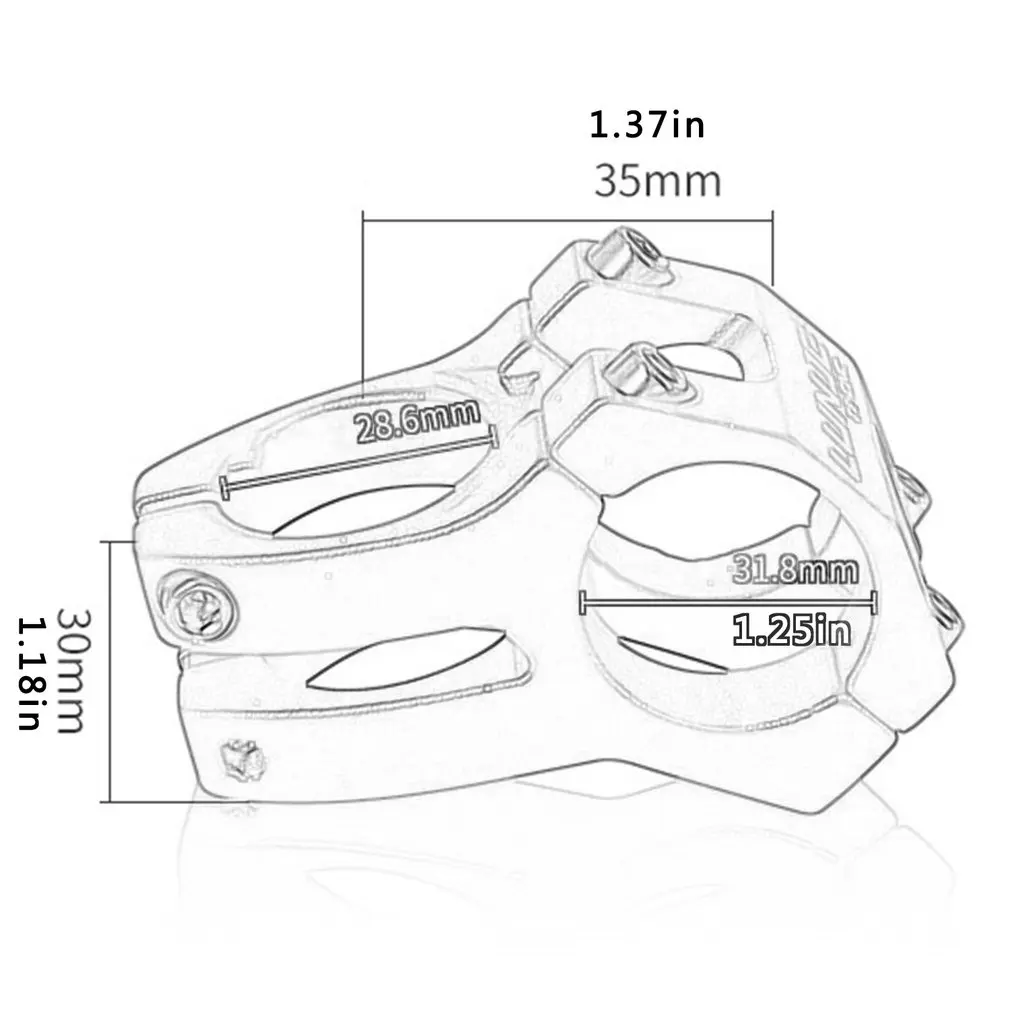 

31.8mm Bicycle Stem Riser Aluminium Alloy High Strength CNC Machined Bike Stem MTB Mountain Road Handlebar Drop Shipping