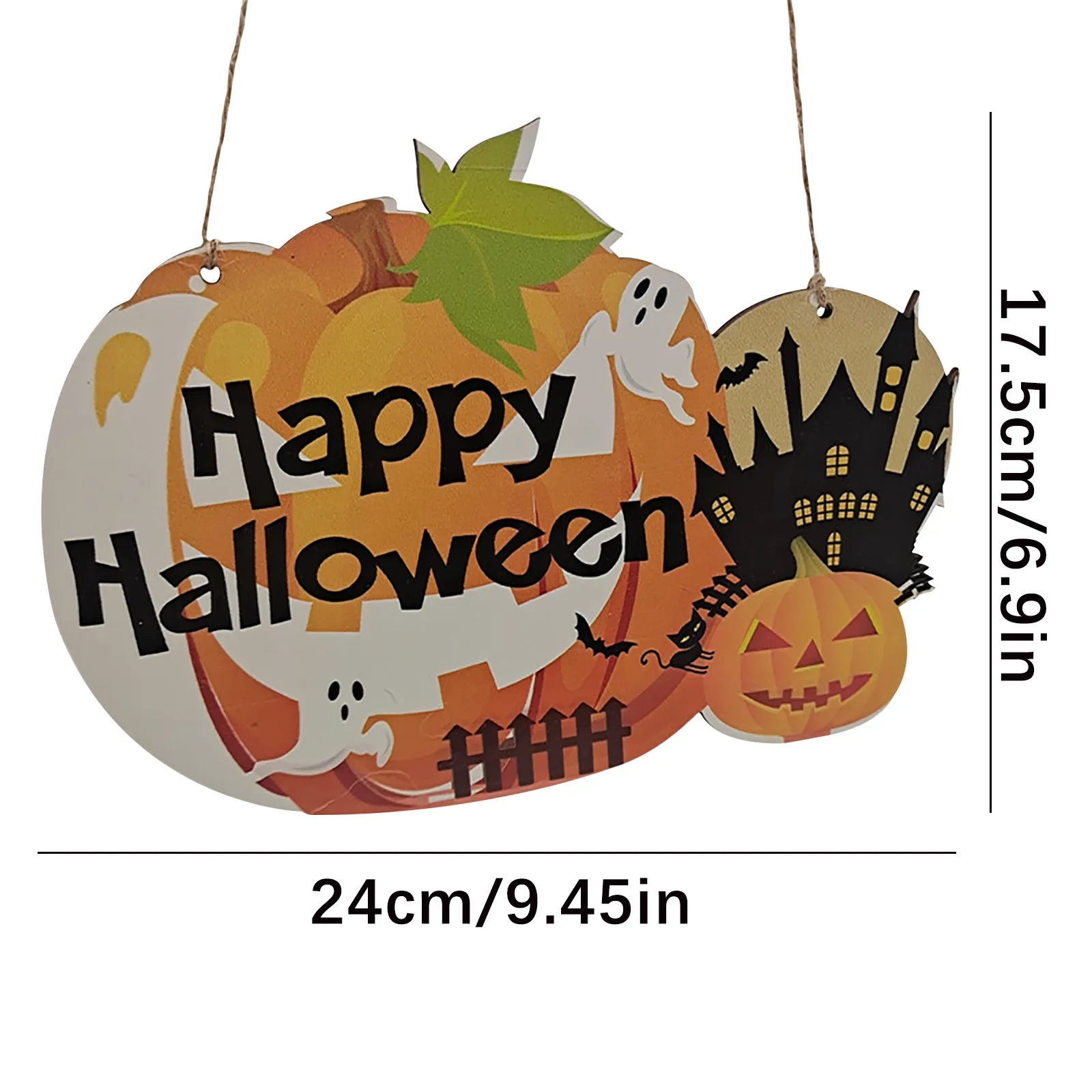 

1pc Halloween Wooden Pendant Ornaments Party Scene Home Decor Garden Decoration Outdoor Jardineria Desk Accessories