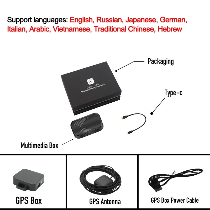 

Carplay Ai Box Car Multimedia Player New Version 4+32G Android system Wireless Mirror link For Apple Carplay Android Auto Tv Box