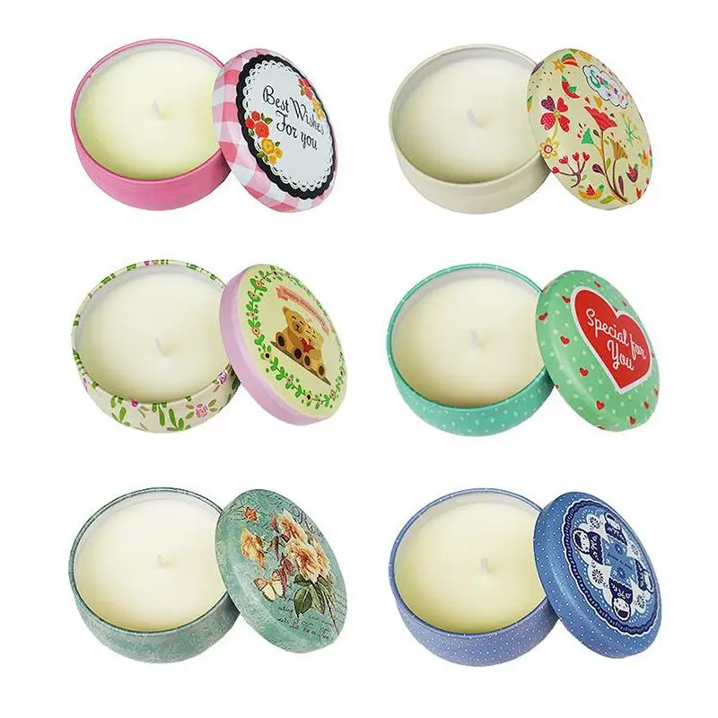 

Консервная соевая Ароматизированная воск, изысканная жестяная Свеча для использования в офисе