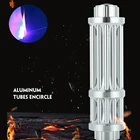 Высокомощный горящий Лазерный фонарь 5000 нм, м, 2 Вт, лазерная указка usb нм, фонарь с 5 звездами