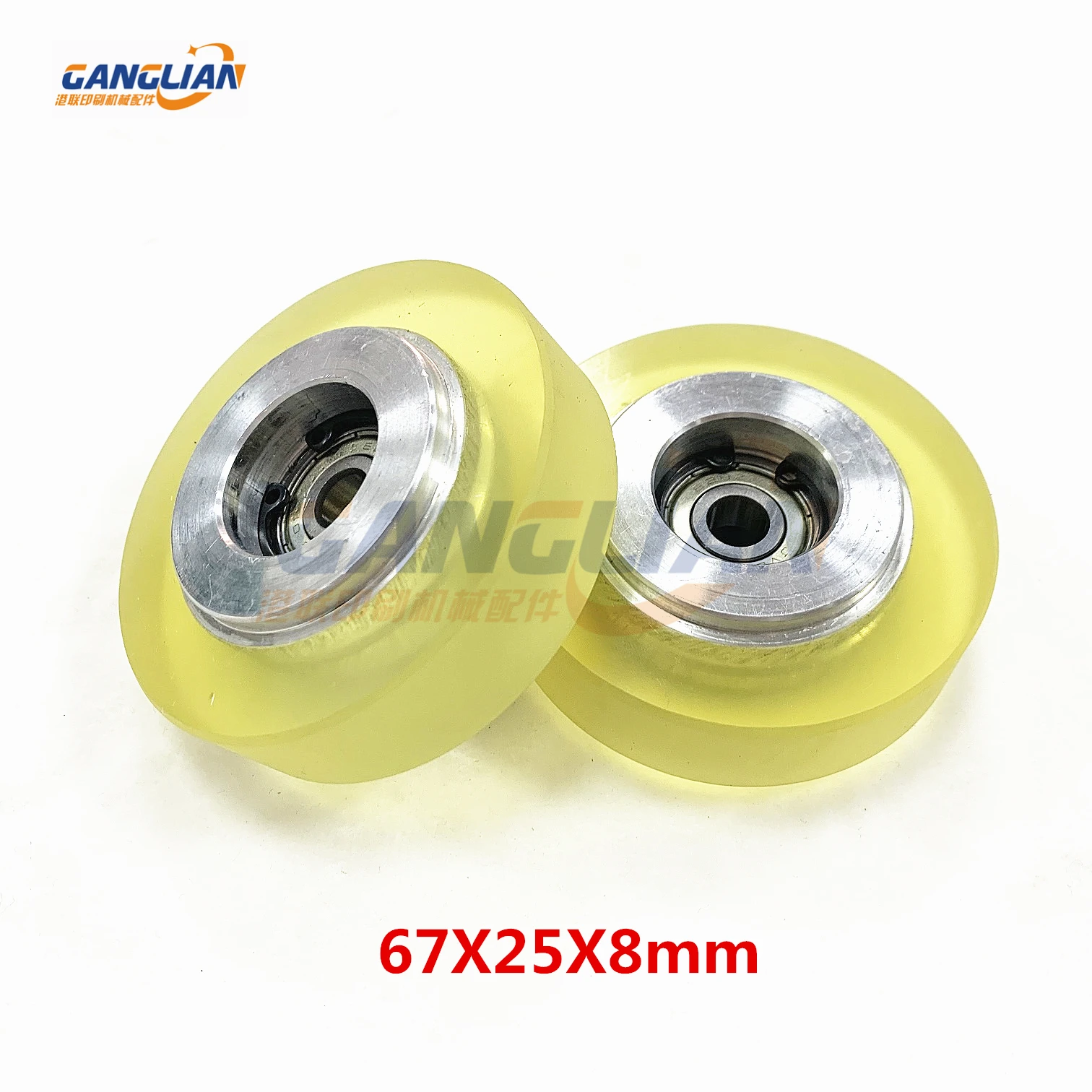 

2 piece Die Cutting Machine Rubber Wheel 67X25X8mm Gilding Press Hot stamping machine