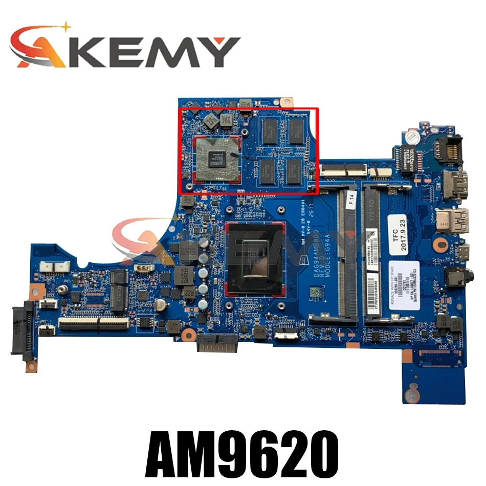 

Akemy Brand New For HP Pavilion 15-CD 15Z-CD Notebook Laptop Motherboard 926290-001 DAG94AMB8D0 AM9620 + GPU Test Ok Fast Ship