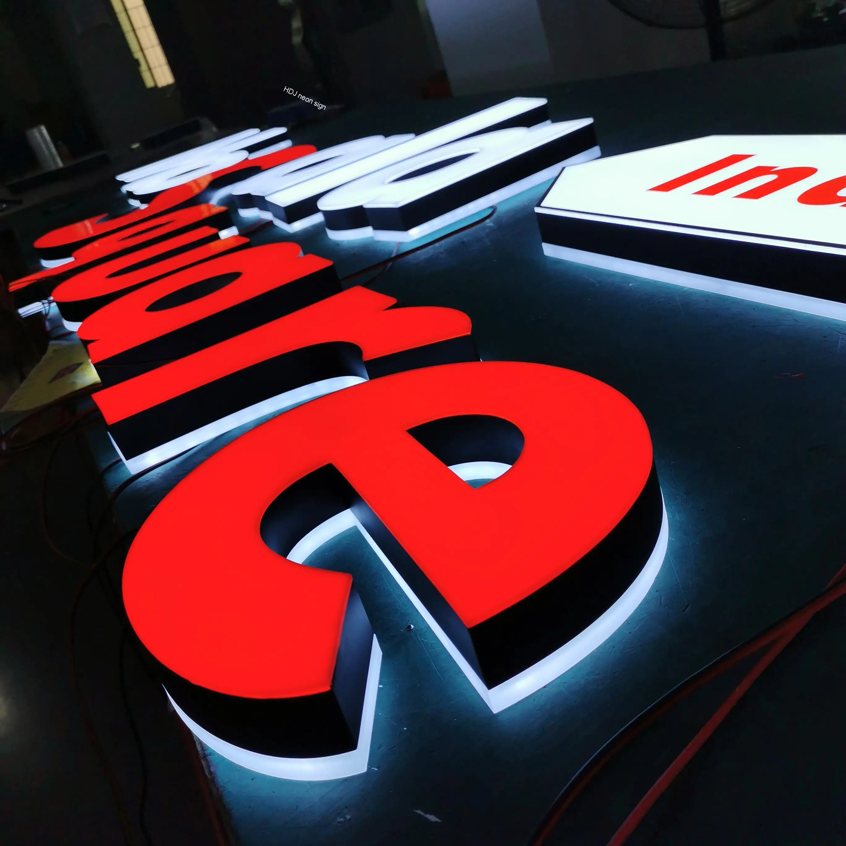 Наружный магазин бизнес индивидуальный светодиодный знак с подсветкой 3D