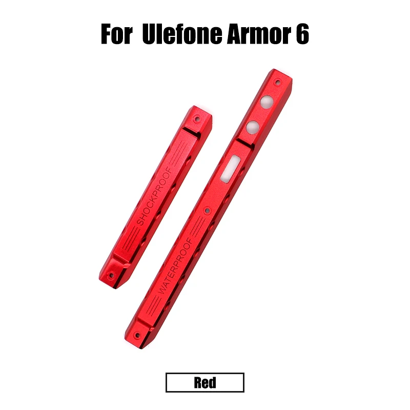 BingYeNing для Ulefone Armor 6 задняя крышка Крышка батареи металлическая левая и правая сторона украшения декоративные аксессуары