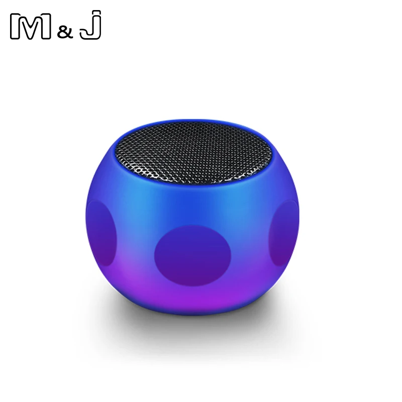 M & J супер мини металлическая Беспроводная Bluetooth Колонка громкой связи звонки из