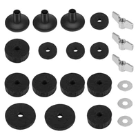 21 pieces replacement accessories cymbal stand sleeves cymbal felts with washer base wing nuts replacement for drum set