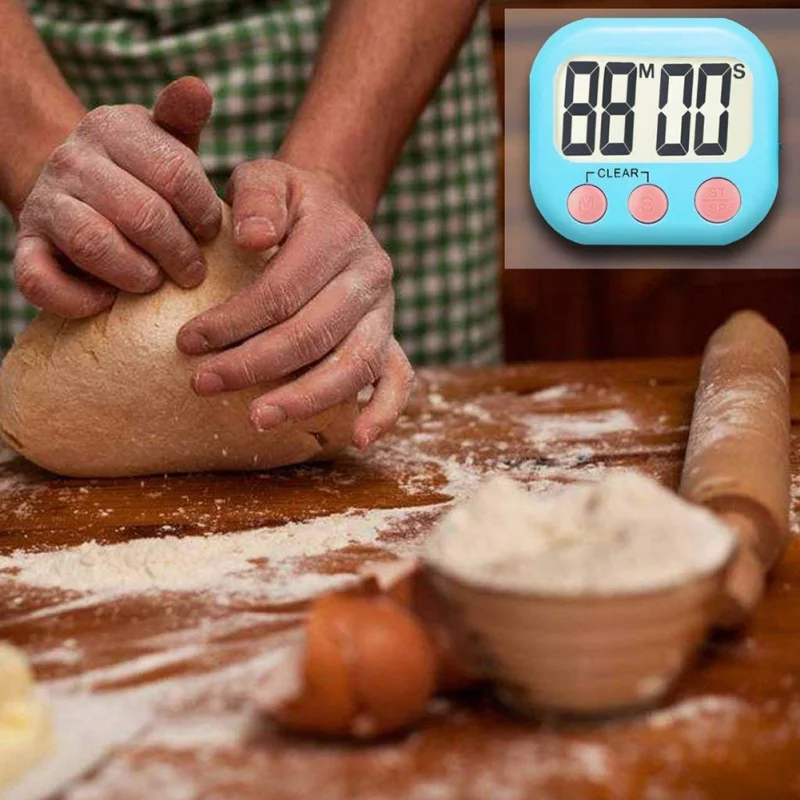 Кухонный таймер практичный для приготовления пищи кухонный большой экран