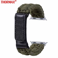 outdoor sport nylon strap for apple watch 38mm 42mm 40mm 44mm woven rope bracelet watchband replacement band series 5 4 3 2