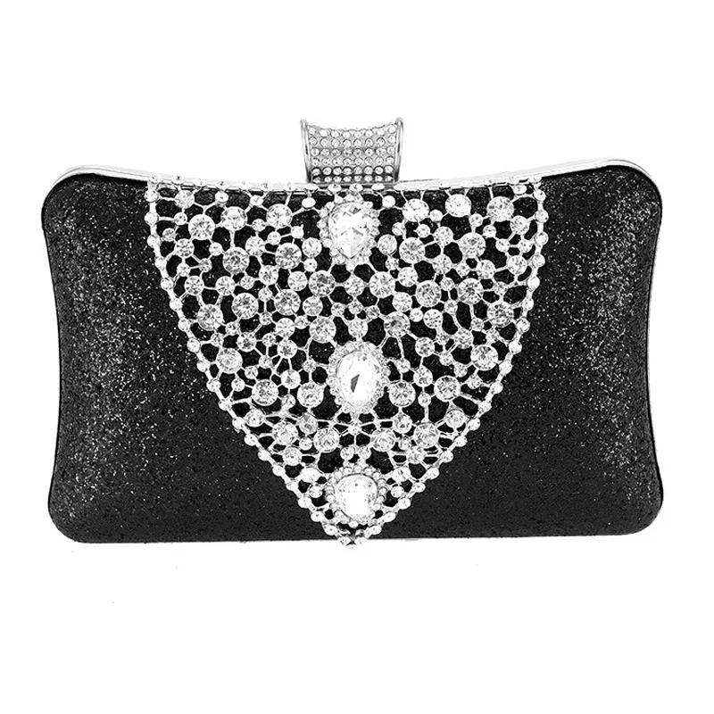 XIYUAN lady Dazzling Crystal wallet Women Gold Evening Bag Handmade Beaded flap mini Purse Wedding Party Cocktail Bridal Handbag | Багаж и