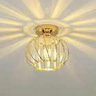 Потолочные светильники с хрустальным креплением, оригинальные современные панельные светодиодсветодиодный лампы для коридора и балкона, светильник для гостиной