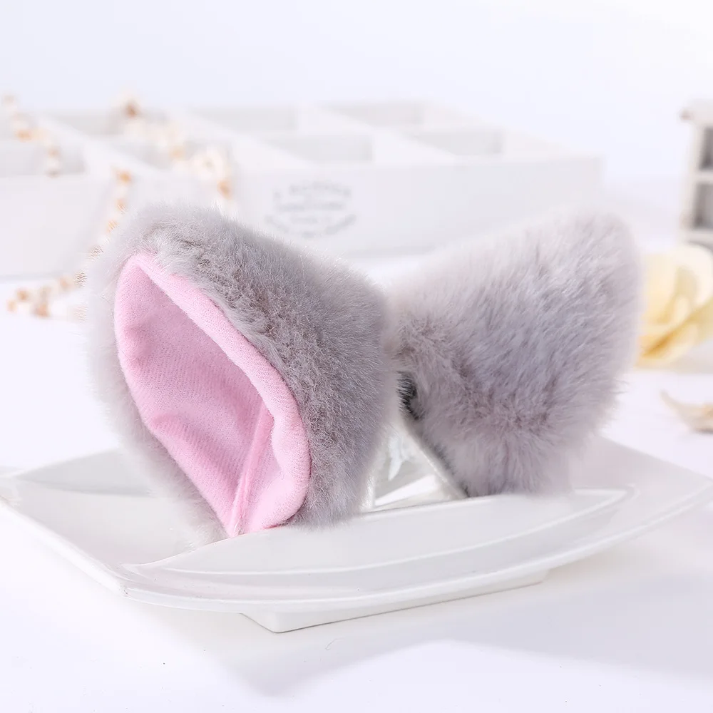 

Cat Fox Ears Hairpin Women Girls Fashion Plush Hairclip Lovely Gift Animal Cosplay Purim Party Headwear Hair Accessories
