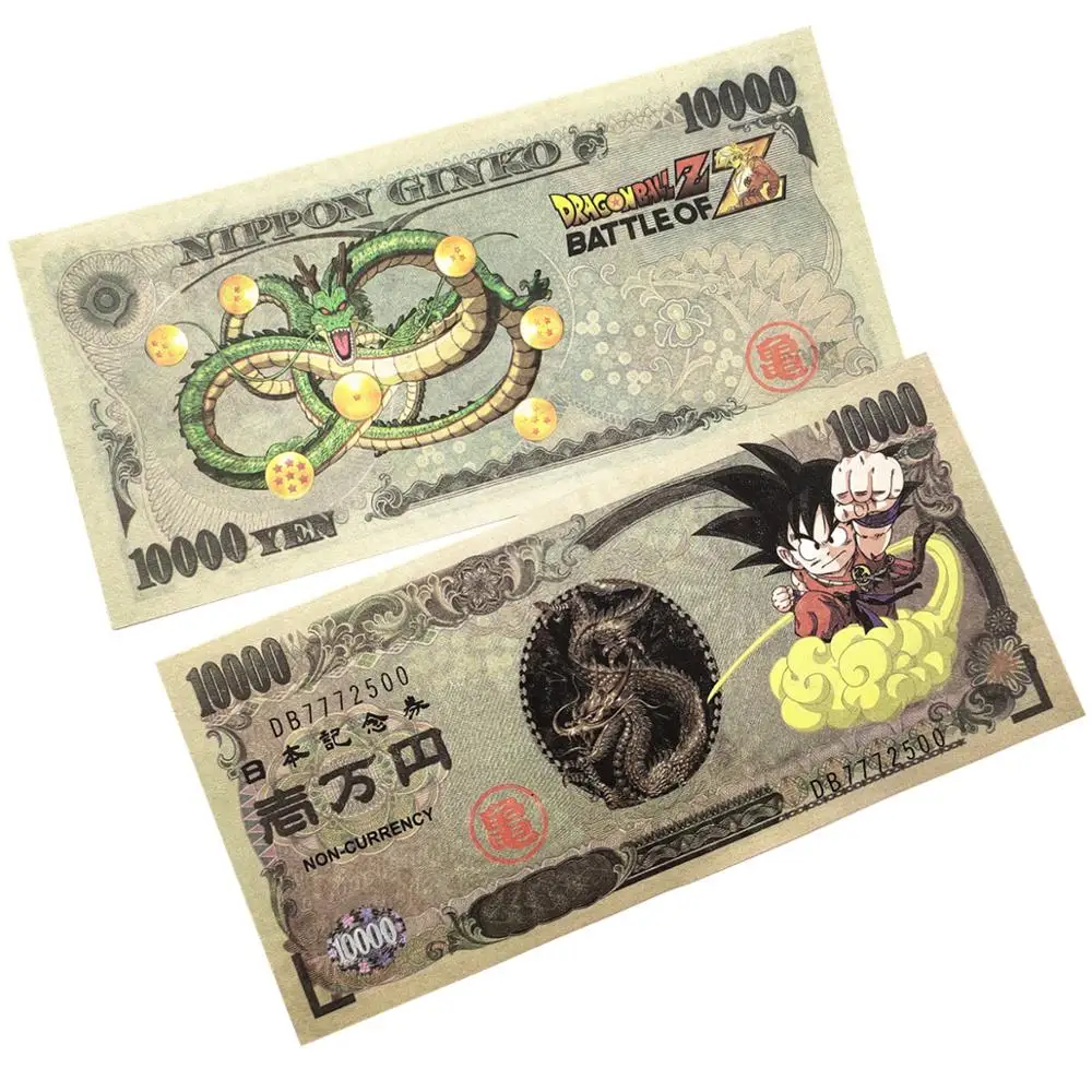 Йен Dragon Ball бумажные банкноты 10000 японская иена не валюта анти-Поддельные Банкноты заготовка коллекционные вещи