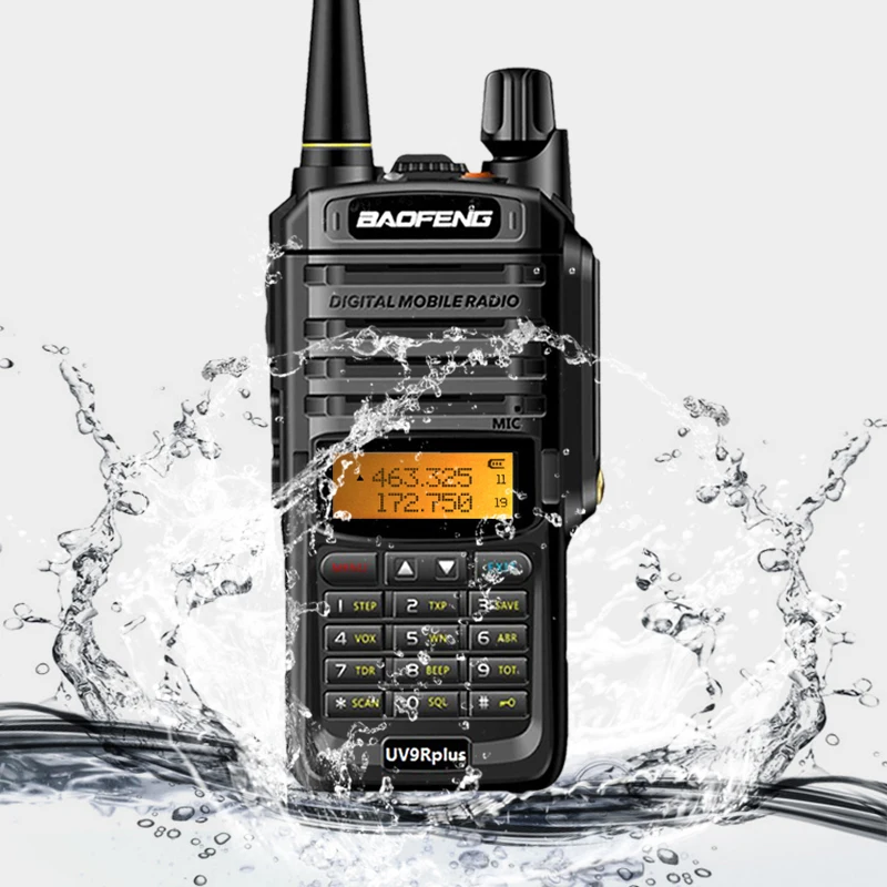 Baofeng UV-9R плюс 10 Вт IP68 Водонепроницаемый высокое Мощность иди и болтай Walkie Talkie UHF