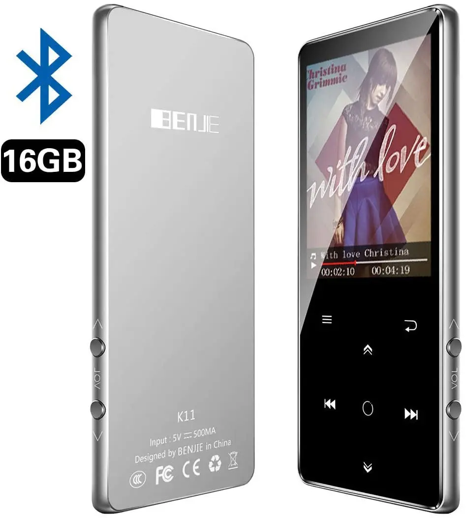 Mp3 плеер BENJIE 16 ГБ 2 4 дюйма MP3 Bluetooth 0 HiFi без потерь цветной TFT экран/FM радио