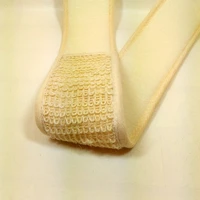 wholesale flax cotton soft exfoliating back strap bath brush shower massage spa scrubber sponge body skin health cleaning m3