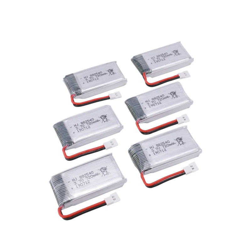 4/5/6 шт. 3,7 V 720mAh литий-полимерный Батарея с Зарядное устройство 802540 для Syma X5C X5SC Skytech M68 MJX X705C яде A8 A9 Feiyue 328 радиоуправляемая модель