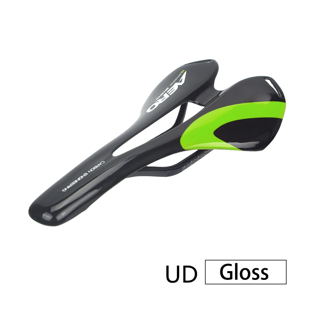 green gloss UD Красочный Ullicyc топ-уровень горный велосипед полный карбоновое седло шоссейное велосипедное седло MTB переднее Sella Sillin Seat Matround - Цвет: green gloss UD