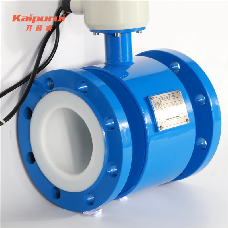 

Split Rubber DN125Electromagnetic flowmeter measure water salt water food grade liquid meter sewage waste factory chemical