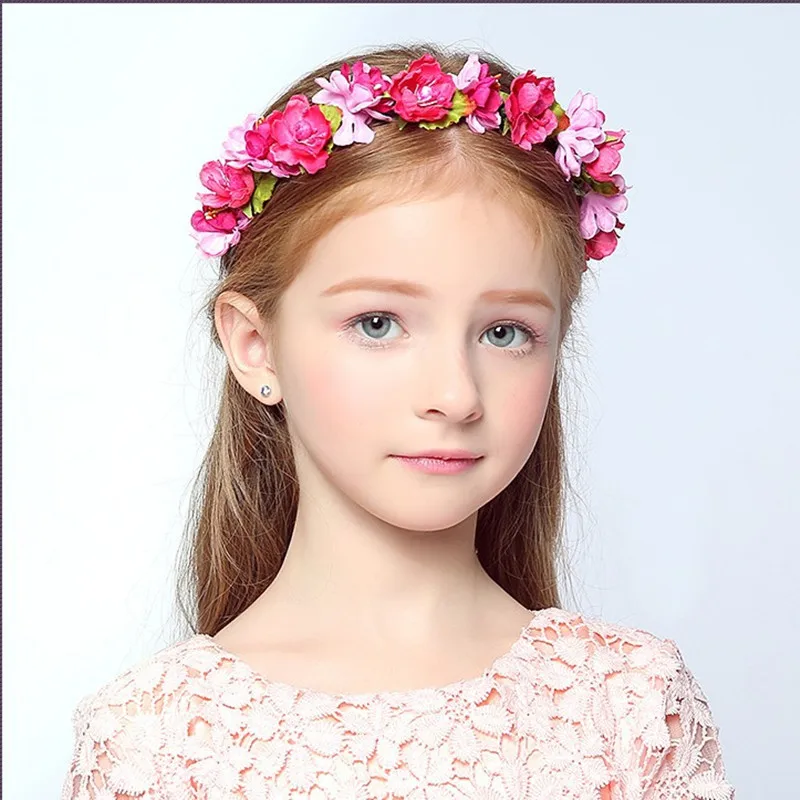 Женская Цветочная Гирлянда для волос аксессуар волос|Аксессуары девочек| |