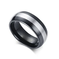 vintage punk blackwhite stripe stainless steel rings for men jewelry accessories fashion jewelry men rings