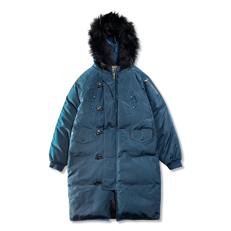 Мужская зимняя куртка из утиного пуха теплая для влюбленных капюшон