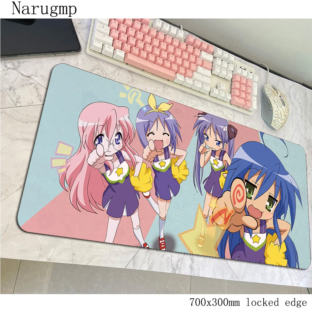 

Lucky Star mousepad Colourful gaming mouse pad 700x300x3mm pc computer gamer accessories large mat xl laptop desk protector pads