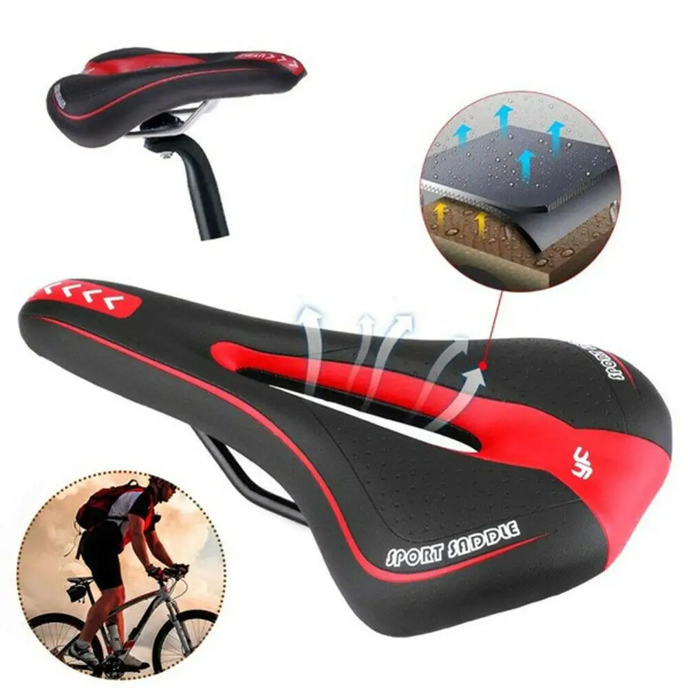 1 шт. подушка для велосипедного сиденья Кожаная нескользящая комфортная Передняя