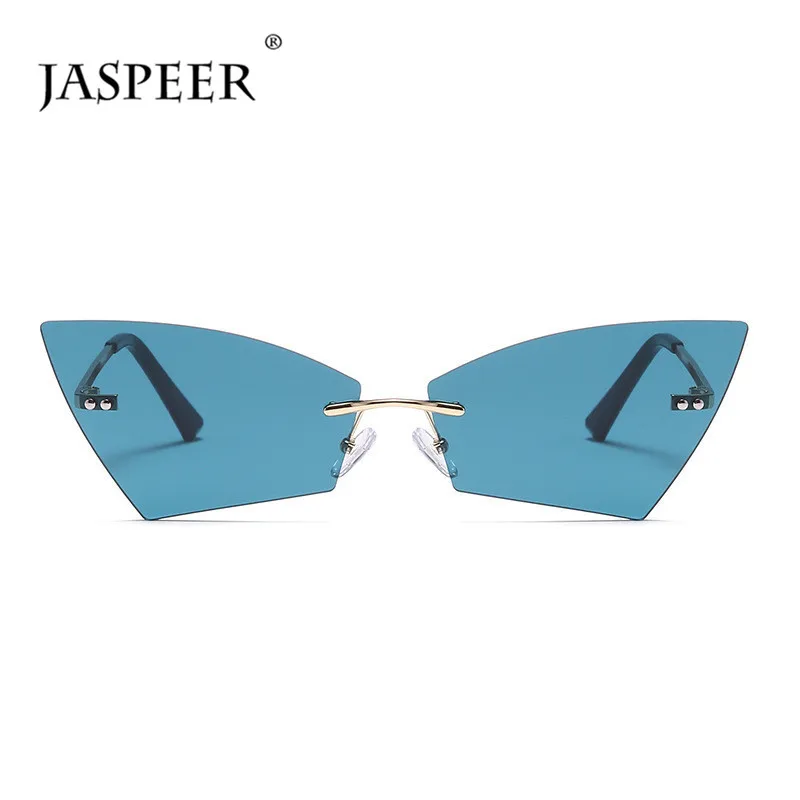 

JASPEER Geometry Men Sunglasses Rimless Punk UV400 Driving Sun Glasses Women Frameless Sunglasses Eyewear Steampunk