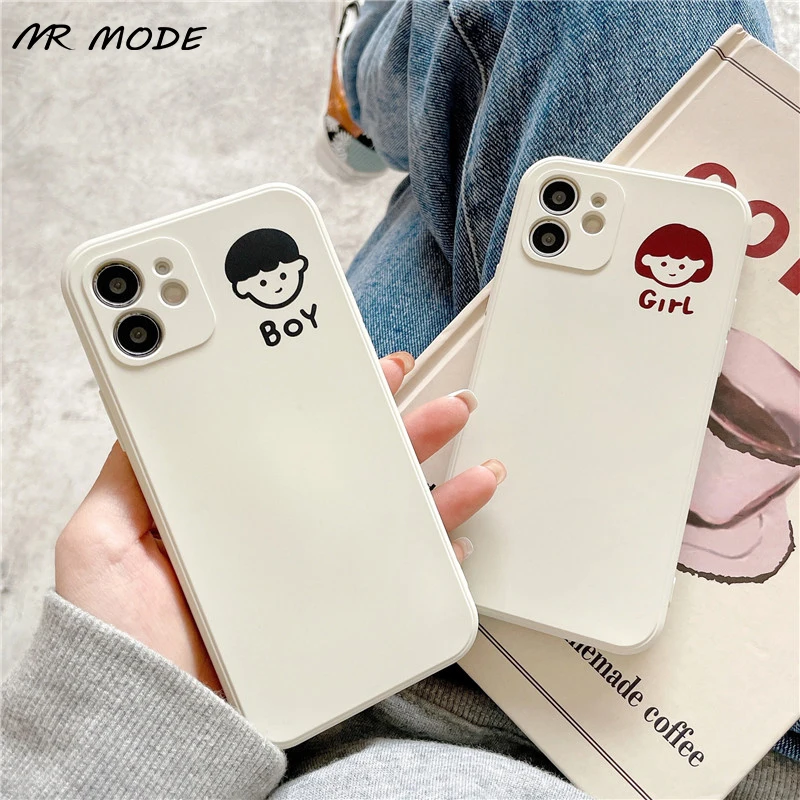 

Cartoon Boy Girl Couple Phone Case For Xiaomi Mi Poco m2 X2 10 Lite Soft TPU Cover For Redmi Note 7 8 9s Pro MAX 9 9A 9C 10X Pro