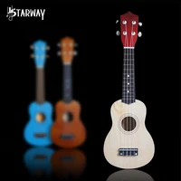 starway 21 inch basswood ukulele guitar for beginner kids girls christmas gifts tuner picks 4 strings guitar ukelele sets
