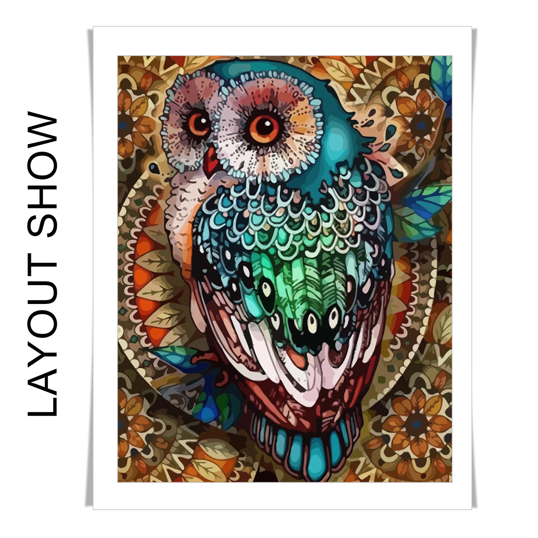 Набор для рисования по номерам на холсте кошка собака олень волк Лев сова | Дом и