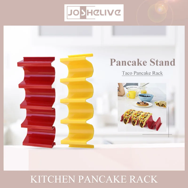 

Подставка для оладий Tortilla, подставка-лоток в форме волны, АБС, санитарные материалы, вмещает до 4 Тао, санитарные материалы