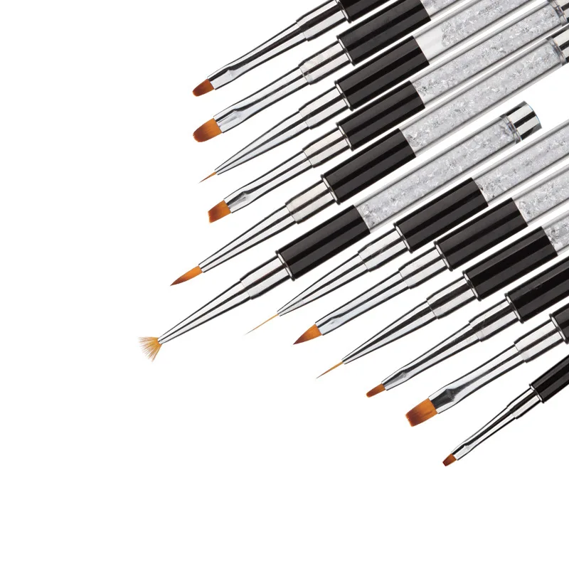 

12pcs Nail Beauty Tool Set Crystal Carved Pen Phototherapy Gradient Point Flower Blooming Stamp Stamp Embossing Pen