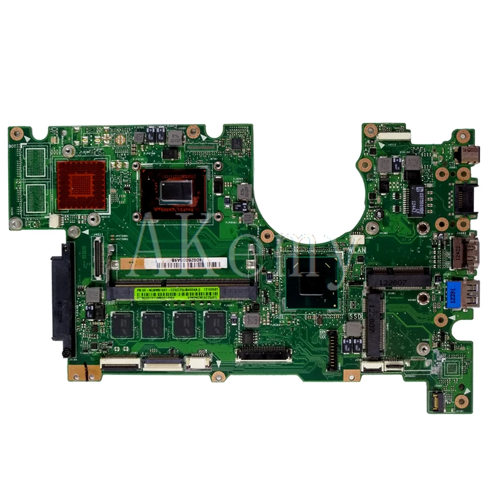 Для For Asus материнская плата B400a B400V B400VC REV2.1 SR0N8 i5 3317U процессор 4 gb Оперативная