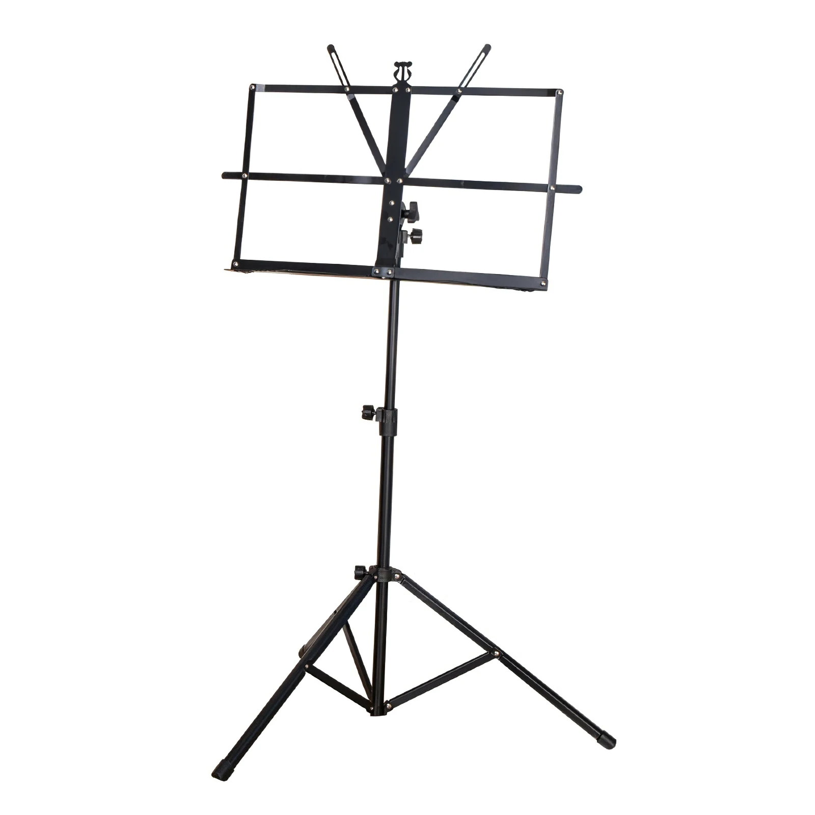 

Quality Music Sheet Tripod Stand Stainless Steel Music Stand Holder Height Adjustable with Carry Bag for Musical Instrument