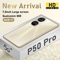 100 original p50pro smartphone 7 3inch 16gb1t android global version 4g5g mobile phone