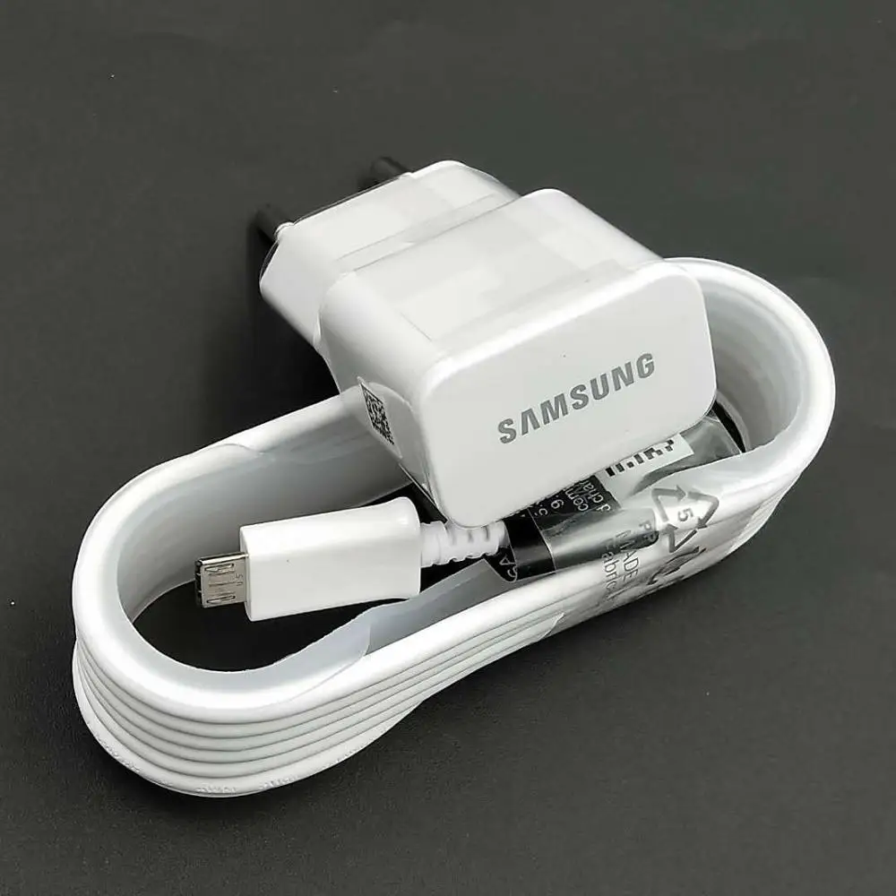 Оригинальное зарядное устройство Samsung Galaxy USB ЕС 5 в 2 а настенный адаптер 1 м/1 м