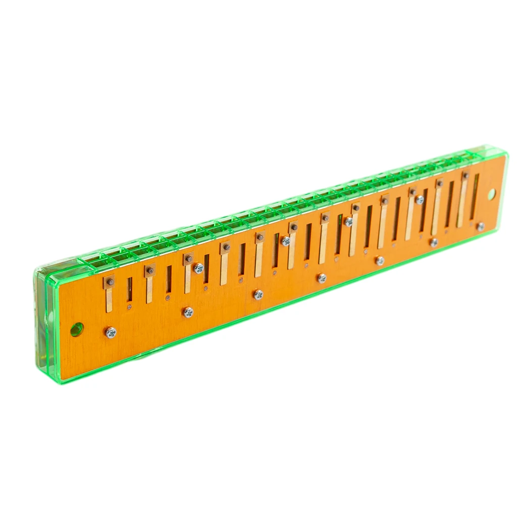 

Durable 24 Holes Harmonica Comb with Reeds Mouth Organ Replacement Parts