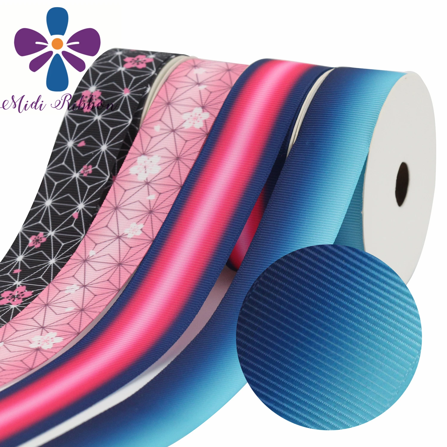 

Лента Корсажная с японским мультяшным принтом, лента для бантов для волос «сделай сам», материалы ручной работы, 50 ярдов, 1 дюйм, 25 мм