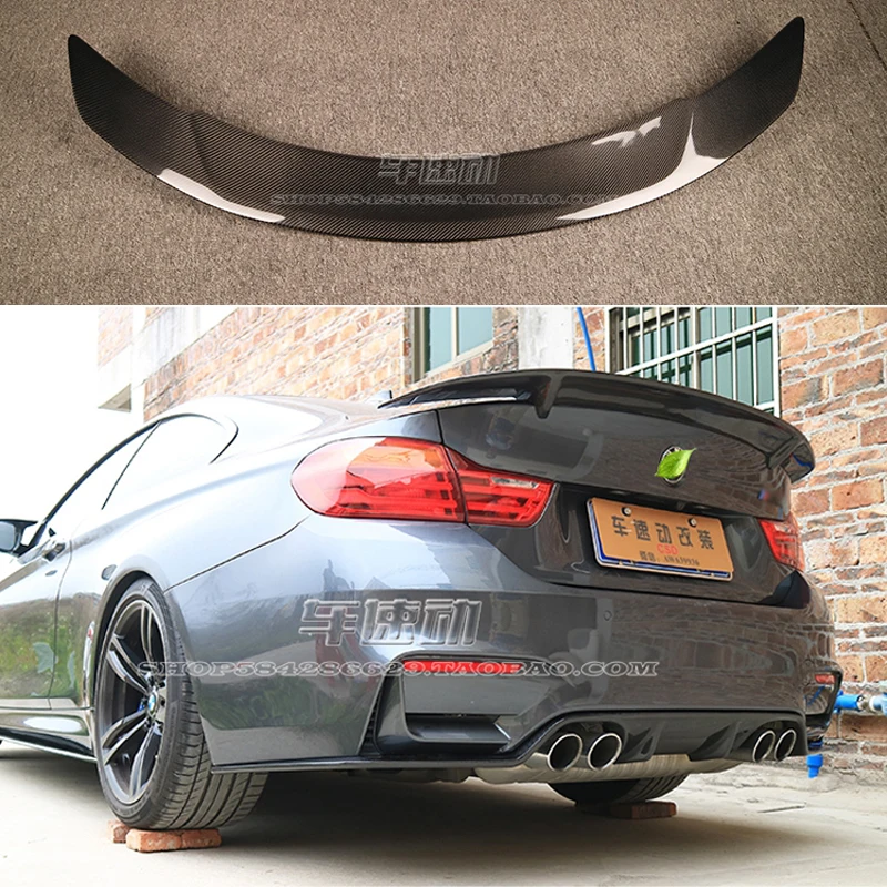 Карбоновое волокно задний багажник споил для BMW M4 Coupe F82 спойлер RT стиль
