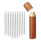 12 шт.набор, игла для пожилых иглы с боковыми отверстиями для ручного шитья, из нержавеющей стали