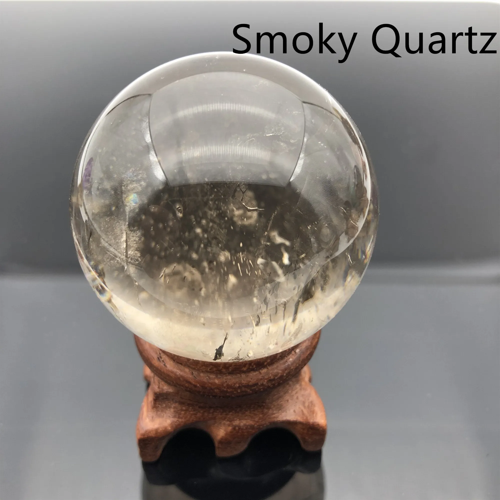 Smoky Quartz 12 камней Сфера Набор целебная чакра Сфера стенд Рождество Wicca домашний декор Аметист с кварцевым тигровым глазом агатовый шарик кристаллы - Цвет: Smoky Quartz
