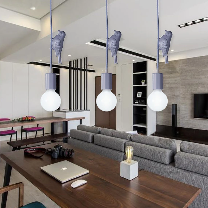 Разноцветные светодиодные подвесные лампы для детской комнаты светильник в виде