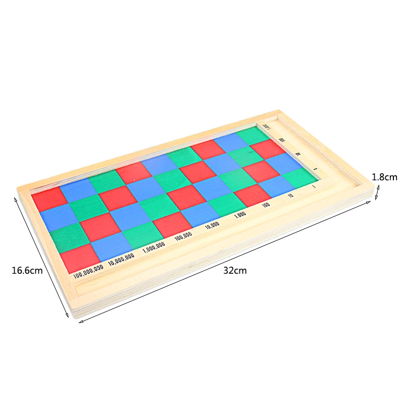 Montessori Mathematics Materials Wooden Multiplication Checker Board Toy for Children Learning Tools Early Educational Math Toys | Игрушки и