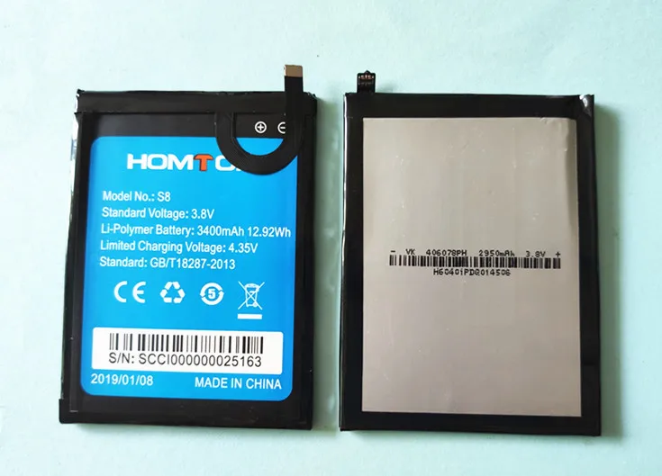 Сменный аккумулятор HOMTOM S8 5 7 дюйма 3400 мА · ч для смартфона | Мобильные телефоны и