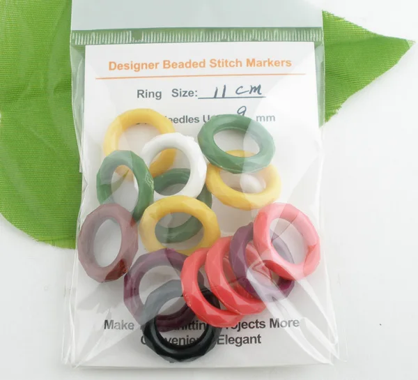 

15 PCs CCB Plastic Knitting Accessories Stitch Markers Circle Ring Mixed Multicolor 11mm For DIY Knitting Tools
